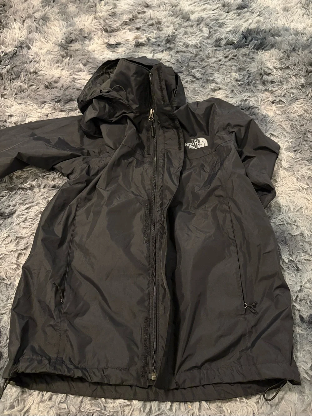 The North Face Black DryVent Waterproof Hooded Rain Jacket Men’s Size Small S